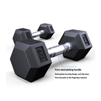 ZJFIT لياقة بدنية رخيصة Hex دمبلم odm جرس مخصص رطلا 5 رطل/10 من تصنيع المعدات الأصلية/10 ، 20 من دمبلل مطاط سداسي