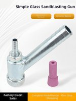 Pistolet de sablage pneumatique multi-buses réglable de qualité supérieure, outil portatif à buses céramiques pour le traitement du marbre, du verre et de la pierre