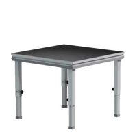Plateforme de scène portable en alliage d'aluminium et contreplaqué, personnalisable, connexion rapide, haute capacité de charge, pour concerts, discothèques et fêtes