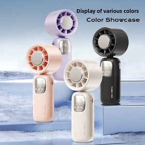 2026 High Speed Cooling <b>Handheld</b> Summer Mini Turbo <b>Fan</b> Foldable Rechargeable Outdoor Car USB Plastic English Portable <b>Fan</b> - Product Image 3