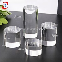 Blocs acryliques ronds solides clairs Tige de cylindre acrylique personnalisée