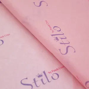Grosir kualitas tinggi Logo khusus ukuran sepatu pakaian anggur bunga kemasan kertas bungkus hadiah kertas tisu