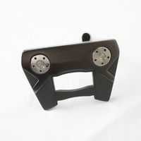 Putter de golf mallet en acier inoxydable 304, usiné CNC, pour droitier, avec ligne de visée, logo personnalisé OEM, vente en gros