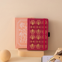 Carnet de notes d'étudiant avec logo personnalisé, planificateurs et cahiers d'estampage à chaud avec bande élastique
