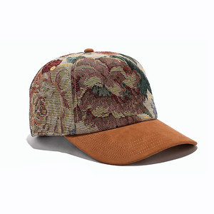 <span class=keywords><strong>Gorra</strong></span> <span class=keywords><strong>de</strong></span> Béisbol Floral Vintage para Mujer, Estilo Tapicería, Ajustable, Casual, para Exteriores, Estilo Cottagecore, OEM/ODM - Product Image 1