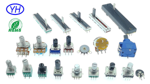 Potenciómetro rotatorio estéreo de alta calidad para guitarra, tipo vertical de 16 mm, con eje aislado de 10k 50k y 6 pines para control de volumen de radio. - Product Image 6