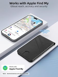 Portafoglio MagSafe TopMade con Tracker per <span class=keywords><strong>iPhone</strong></span> Series, Porta Carte Magnetico Sottile Nero con Blocco RFID, Portafoglio Intelligente con Tracker - Product Image 2