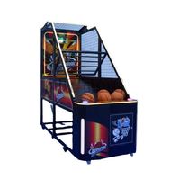 Machine de jeu de basket-ball à monnayeur pour salle de jeux, jeux vidéo interactifs pour sports en intérieur avec support en anglais, construction en fer