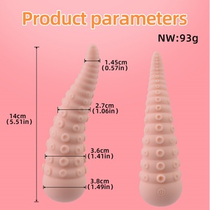 CITYFUN 14cm Tentacle <b>Dildo</b> Vibrator Anal Plug Silicone Flexible Tentacle Vibrator Butt Plug Anal <b>Dildo</b> Sex Toys for Men Women - Product Image 2