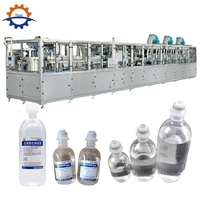 Ligne de production clé en main pour le lavage, le remplissage, le scellage, l'étiquetage et l'emballage de bouteilles PP pour perfusion IV (A à Z)