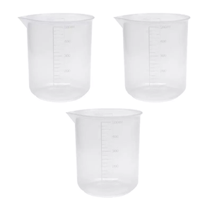 Gobelets gradués en plastique de 1000 ml avec ou sans poignée pour usage chimique en laboratoire - Product Image 1