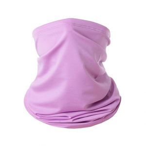 Cache-cou multifonctionnel rafraîchissant pour cyclisme adulte, en microfibre, personnalisable, élastique, noir uni, sans couture, type bandana tubulaire, vente en gros - Product Image 4