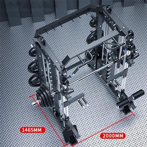 Nouveau design d'équipement de gymnastique à domicile multifonction <span class=keywords><strong>Machine</strong></span> Smith en acier avec pile de poids en vente de gros en vente - Product Image 6