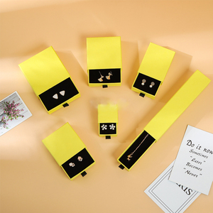 Hot Sale Wholesale Custom Logo Drawer Jewelry Packaging <b>Box</b> Cardboard With Sponge Earring Ring Necklace Bracelet Jewelry <b>Box</b> - Product Image 5