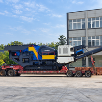 Concasseur à mâchoires mobile sur chenilles haute capacité, direct usine, pour l'extraction minière et les carrières