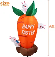 Inflatable Easter Cartoon Toys, Holiday Decoration, Carrot