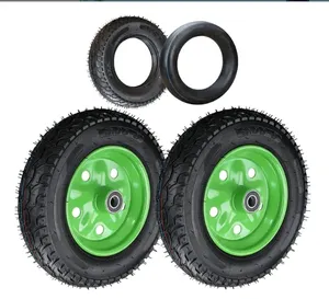 Günstige Großhandel Hochwertige Mehrzweck-Pneumatik-Gummireifen Rad Schubkarre 16 Zoll 4, 00-8 Pferdewagen pneumatisches Rad - Product Image 1