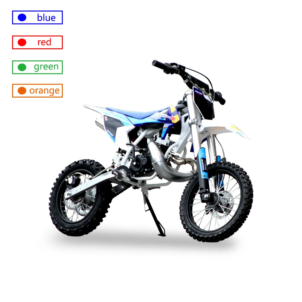 Mini KTM 2-đột quỵ làm mát bằng không khí động cơ phía trước 14 "phía sau 12" trẻ em Motocross Motocross 50cc off-road xe để bán