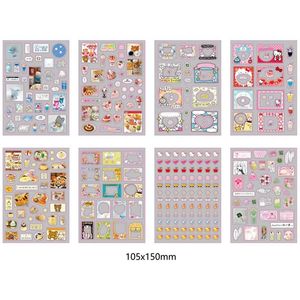 52 Pegatinas Decorativas <span class=keywords><strong>Kawaii</strong></span> No Repetidas, Serie de Osos con Trébol de Cuatro Hojas Brillantes Estilo Y2K - Product Image 4