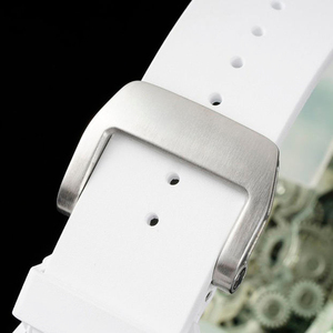 Montre mécanique automatique à tourbillon transparente verte pour homme, montre de sport squelette en cristal - Product Image 6