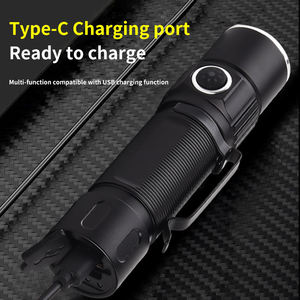 Zoom Laser Torch ánh sáng trắng bút Clip ngân hàng điện IP65 nhôm Đèn sạc USB siêu sáng xách tay mini Led đèn pin - Product Image 4