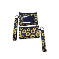 Pochette à fermeture éclair en néoprène PVC vierge pour sublimation, porte-cartes de crédit mini personnalisé avec logo
