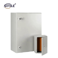 CHNSMILE Boîtier de distribution électrique métallique étanche IP65 personnalisé avec revêtement en poudre, panneau de commande, boîtier électrique en acier mural/sur poteau