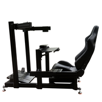Cockpit de simulation de course 4080 en profilé aluminium 6000, style simple, cadre de conduite gaming personnalisé, kit de simulateur DIY - Vente chaude