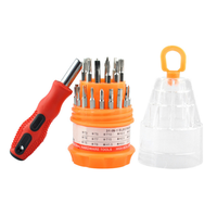Vente chaude 31 pièces outil de bricolage petit jeu de tournevis outil de réparation de téléphone portable et d'ordinateur ensemble de tournevis multi-usages