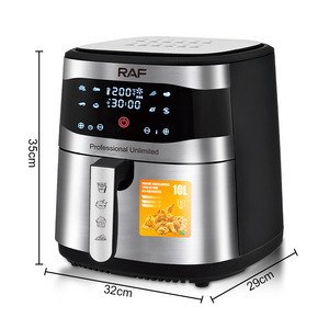 Friteuse à air numérique électrique sans huile de grande capacité avec écran LCD, intérieur en acier inoxydable 8L - Product Image 6