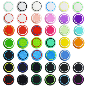 SYY Double Color Soft Silicone Single Protective Thumb Stick Grip Cover Button Cap for PS4 PS5 <span class=keywords><strong>Xbox</strong></span> - Product Image 2