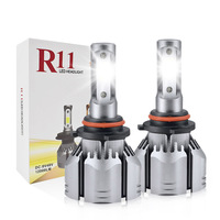 Bombilla LED para Faros Delanteros de Automóvil, Súper Brillante, R11 6000K HB3 HB4 9012 880 H4 12V, Luz Blanca Enfocada