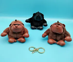 Gorilla Stuffed Aminal Toy With Monkey Chimp Glossy PU Skin Chimpanzee Plush Soft Toys For The Stuffed Animal Soft Toy
