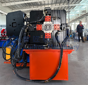 Loại Mới ổ đĩa thủy lực kim loại mạ kẽm Ống mưa làm cho máy downspout cuộn hình thành thiết bị - Product Image 2