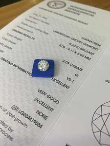 卸売D-Eカラー<span class=keywords><strong>1</strong></span>-10ctラウンドシェイプIGI認定VVS VSクラリティールースダイアモンドジュエリーCVDラボ成長ダイヤモンド - Product Image 6