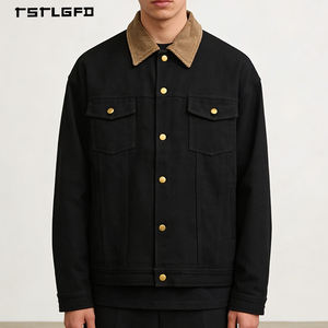 Veste de travail décontractée pour homme, personnalisée, très vendue, en toile fine, imperméable, respirante, avec logo frontal et col rabattable - Product Image 1