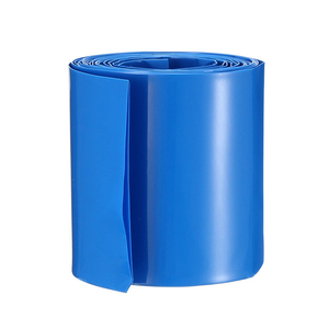 18650 Blue PVC <b>Heat</b> Shrink Film for Lithium Battery <b>Pack</b> Packaging 170mm Width Insulation Shrink Tube - Product Image 3