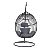 Haute qualité moderne balcon extérieur meubles de jardin Patio balançoire chaise suspendue rotin osier suspendu oeuf chaise de loisirs