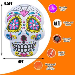 6ft Día <span class=keywords><strong>de</strong></span> los <span class=keywords><strong>muertos</strong></span> Festival decoraciones inflables vacaciones inflable esqueleto decorativo <span class=keywords><strong>Dia</strong></span> <span class=keywords><strong>de</strong></span> <span class=keywords><strong>Muertos</strong></span> inflables al aire libre - Product Image 5