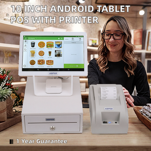 HSPOS 10-Inch Android Tablet POS Machine Cash Register Thermal <b>Printer</b> <b>USB</b> for Stock for Retail Restaurant Supermarket - Product Image 2