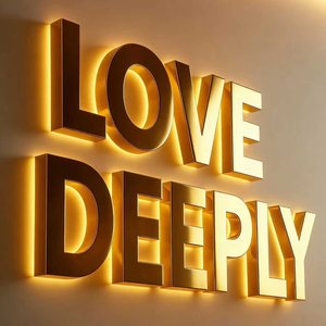 Lettres découpées au laser en métal doré massif rectangulaires personnalisées, décoration de la maison, panneau de nom pour mariage ou fête, cadre en acier inoxydable et acrylique - Product Image 3