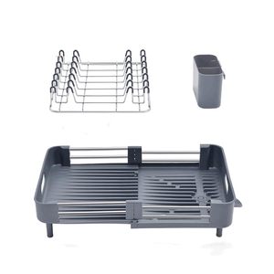 Over the Sink <b>Kitchen</b> Organizer Items Stainless Steel Dish <b>Rack</b> Plate <b>Storage</b> <b>Rack</b> & Shelving Units Dish Drainer <b>Rack</b> - Product Image 1