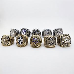 Ensemble de 5 bagues de champion du monde de cow-boy avec boîte en bois, cadeaux pour hommes, femmes, jeunes, pères, bague de championnat - Product Image 2