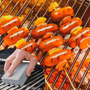Pierre ponce de nettoyage pour barbecue - Outil de nettoyage réutilisable pour grilles et fours - Brique de nettoyage écologique anti-rayures - Product Image 2