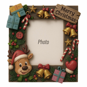 Tùy Chỉnh Phim Hoạt Hình Người Tuyết Nhựa Khung Ảnh Thân Thiện Với Môi Handmade Giáng Sinh Thủ Công Cho Máy Tính Để Bàn Đồ Trang Trí Hoặc Quà Tặng - Product Image 4