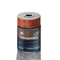 Diffuseur de parfum pour voiture DIY écologique avec couvercle en bois, bouteille en verre, parfum bois d'agar, désodorisant pour porte-gobelet, huile essentielle végétale naturelle