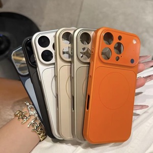 Coque de téléphone magnétique antichoc en verre dépoli AG pour iPhone 17 14 15 16 Pro Max 17 <span class=keywords><strong>Air</strong></span> avec film protecteur d'objectif - Product Image 5