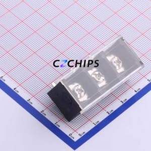 KF78R-13.0-3P Barrier Terminal Block Bent Lead Through Hole,P=13mm Connector With Cover Plate 13mm 1x3P Right Angle Pin - Product Image 1