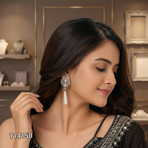 Ping Bling Luxury Pearl Drop <b>Earrings</b> for Women Crystal Teardrop <b>Dangle</b> <b>Earrings</b> Elegant Bridal Wedding Party Evening Fashion - Product Image 3