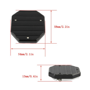 Repose-pieds de moto Zuqing, plaque de support étendue, antidérapante, universelle, modification de moto tout-terrain, rouge, noir, bleu, or, argent - Product Image 2